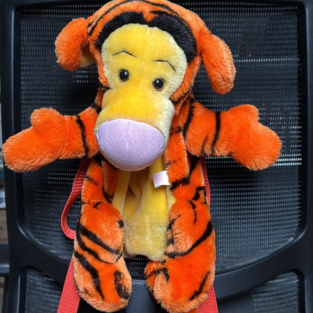 Vintage Disney Winnie The Pooh Tigger Plush Backpack 15”